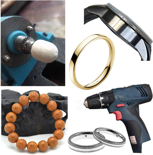 Utoolmart 4mm Wool Felt Mounted Points Conical Polishing Bits Burrs Buffing Wheels Grinding Head with 1/8" Shank 12 Pcs...